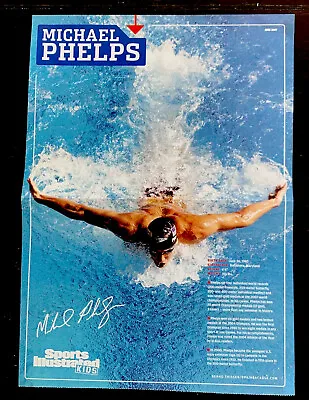 MICHAEL PHELPS RARE Sports Illustrated SI FOR KIDS POSTER 2007 ALFONSO SORIANO • $10
