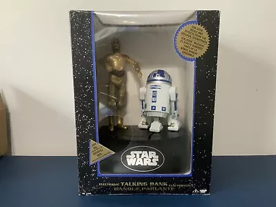 RARE French/Canadian Version 1995 Star Wars Electronic Talking Bank C3PO & R2D2 • $200