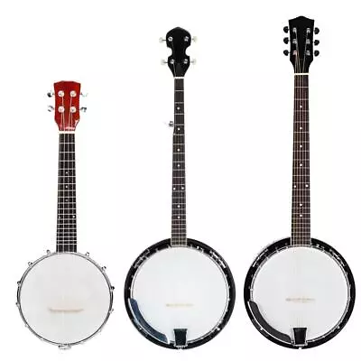 New 4/5/6 String Banjo High Quality With Closed Back Brackets Head & Maple Neck • $115.85