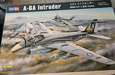 Hobbyboss 81708  1/48  A-6A Intruder Model Kit. Sealed Parts Bags • $58