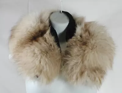 Vintage Fur Collar Scarf Stole Wrap 30  End To End Tan - Brown Neck Warm Women • $42