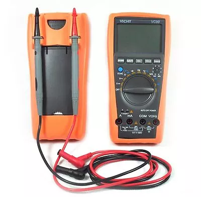 NEW VC99+ 3 6/7 Auto Range Digital Multimeter DMM AC DC V A R C Freq With Bag  • $33.99