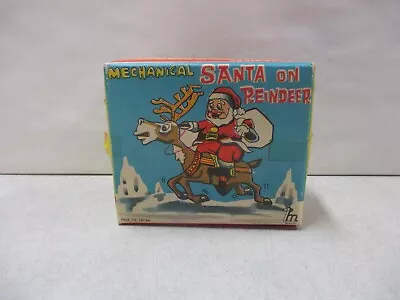 Vintage Mechanical Santa On Reindeer • $124.99