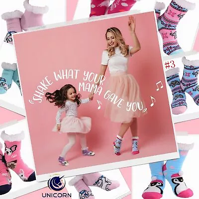 $14.99 • Buy Nuzzles Kids Bedding Socks Slipper Non Slip Sole Sock **FREE DELIVERY**