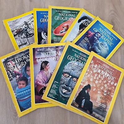 National Geographic Magazine Bundle Lot X 9. Issues Between 1983-1988 Vintage • $30.99