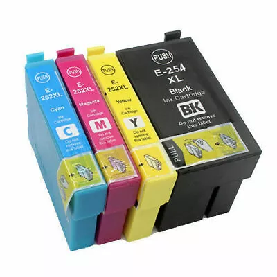 Generic E252XL E254XL BK Ink Cartridge For Epson Workforce WF3620 WF3640 WF7610 • $9.90