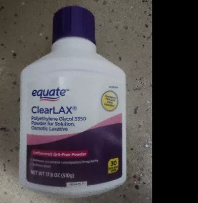 Equate Laxative Powder 30 Days 17.9oz Label Damage Sealed Exp 5/25 Unflavored • $9.99