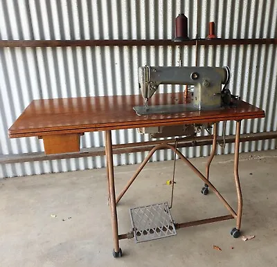 Brother Industrial Sewing Machine With Timber Table Vintage • $400