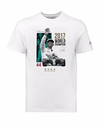£7.95 • Buy NEW Mercedes AMG F1 Lewis HAMILTON World Champion Tee T Shirt OFFICIAL 2017