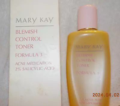 Mary Kay Blemish Control Toner Formula 3 Discontinued 1065 6.5oz NOS • $15