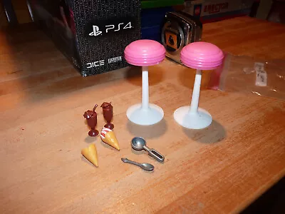 Vintage Barbie Sweet Treats Shop Ice Cream 1998 Replacement PARTS Cone Stools • $15