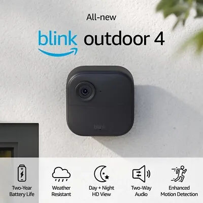 All-New Blink Outdoor 4 (4th Gen) Wire-Free Smart Security Camera HD 2-Way Audio • $63.98