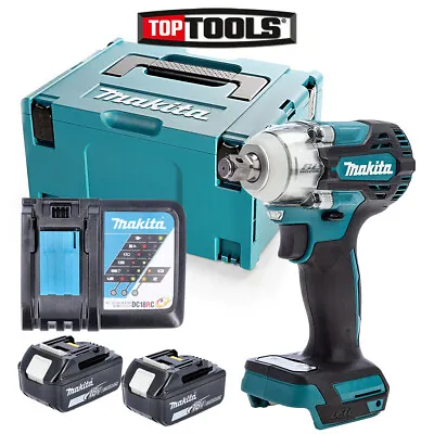 Makita DTW300 18V Brushless Impact Wrench With 2 X 5Ah Batteries Charger & Case • £373.97