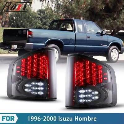 LED Tail Lights For 94-04 Chevy S10/GMC Sonoma Isuzu Black Smoke Brake Rear Lamp • $86.99
