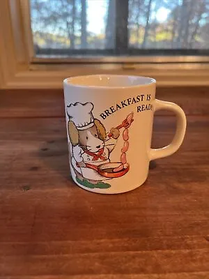 Vintage Pilot Ink Color Pencil Ceramic Coffee Mug Dog Cooking Breakfast • $5.50