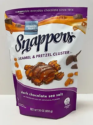 $24.99 • Buy Edward Marc Chocolatier Snappers Caramel & Pretzel Clusters Dark Chocolate 30oz