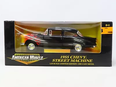 1:18 Scale Ertl American Muscle #32321 Diecast 1955 Chevy Street Machine  • $79.95