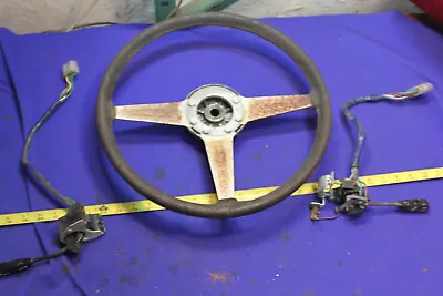 MG Midget 1973 Original Steering Wheel Assembly And Column Switches • $100