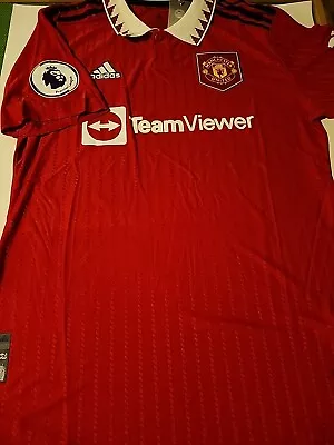 NWT Adult Customized Jersey Manchester United Away Size L Red New • $34.99