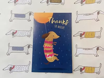 Sausage Dog Dachshund Thank You Card New Gift  • $3.74