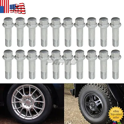 Set Of 20 Silver Lug Bolts Nuts For Benz ML550 S500 GLK350 S550 CL500 GL450 • $35.91