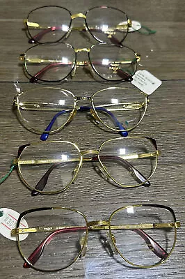 Vintage Eyeglasses Lot Authentic Lunettes Ladies Specs Metal Mix Collection • $145.24