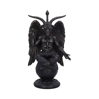 Baphomet Large 38cm Occult Pagan Wicca Goat Of Mendes Statue Cold Cast Resin. • £57.75