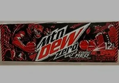 Mountain Dew 12 Cans Of Code Red Zero Sugar - Case - Brand New April 8 2024 • $35