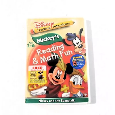 Disney Learning Adventure Mickeys Reading & Math Fun Mickey & The Beanstalk DVD • $6.99