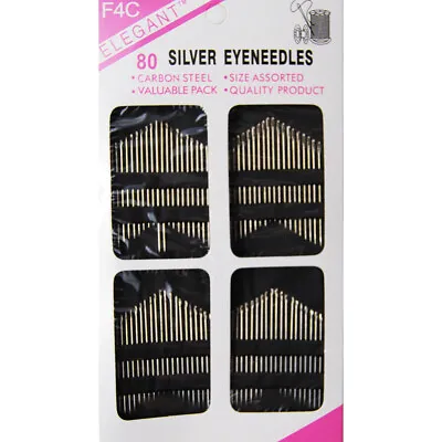 $4.55 • Buy Assorted Hand Sewing Needle Kit To Thread Sewing Needles Set (80 Pcs)