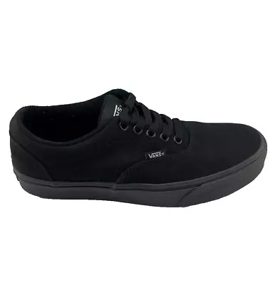 Mens Vans Off The Wall Skate Board  Black Classic Lace Up Low Rise Sneaker Sz 8 • $15.97