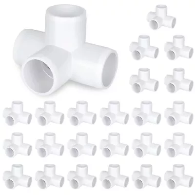 24PCS 1/2 Inch PVC Fittings Connector 4 Way PVC Elbow Fittings PVC Elbow Co... • $38.67