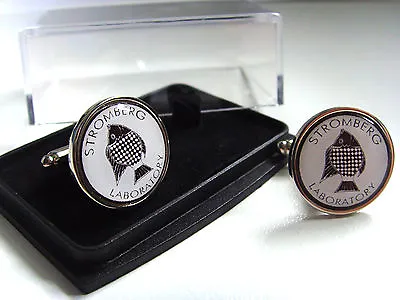 £10.99 • Buy James Bond 007 Stromberg Laboratory Badge Mens Cufflinks Gift