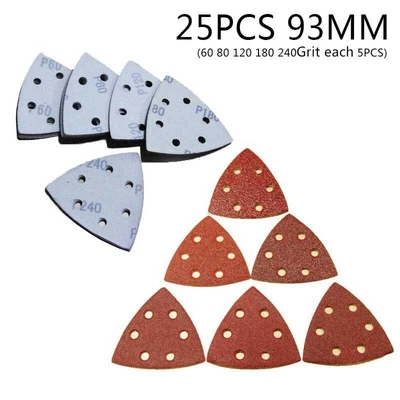 £7.15 • Buy 25*Sanding Paper Set Delta Sander Pad For Fein Bosch Oscillating Tool
