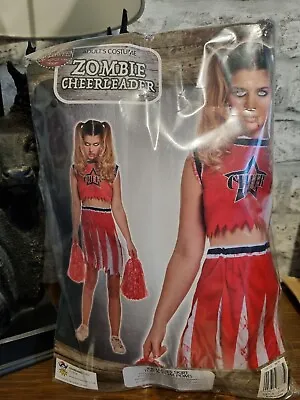 Harley Quinn Zombie Cheerleader Fancy Dress Adult Size • £7