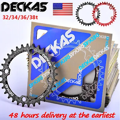 DECKAS 104bcd MTB Round Oval Narrow Wide Chainring 32-52T Bike Chainwheel • $10.99