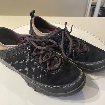 Merrell Womens Mimosa Glee Low Top Lace Up Black Walking Shoes Size US 9.5J46580 • $36