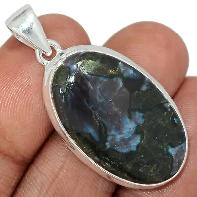 Natural Mystic Merlinite Crystal - Madagascar 925 Silver Pendant Jewelry CP34142 • $18.99