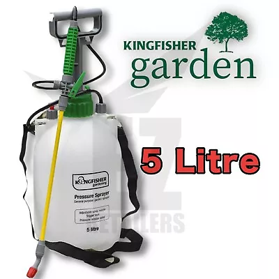 5L Garden Pressure Sprayer – Portable Hand Pump Chemical Weed Spray Bottle SALE • £10.99