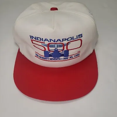 NWT Vintage 1993 Indianapolis 500 Indy Embroidered Snapback Cap Hat Deadstock • $29.89