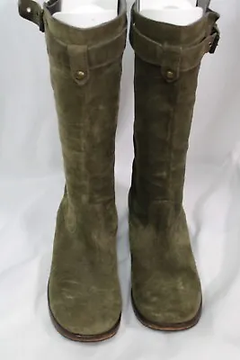 Moschino Green Suede Boot Size 38 • $49