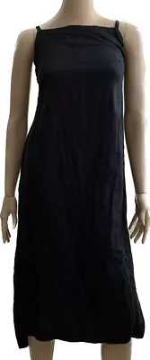 Designer Malia Mills Black Lightweight Cotton Market Dress Sz S • $179.99