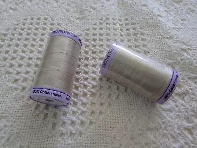 Mettler Silk Finish Cotton STRAW Machine Emb Thread 547yd 50wt Spool NEW STOCK • $8.39