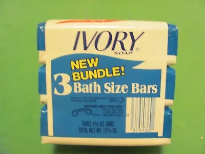 Lot Of 3 Vintage Ivory Bath Size Bar Soaps • $8.95