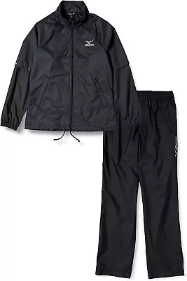 52MG6A01  MIZUNO GOLF Rain Wear Jacket Pants Set Black Size XL Japan New • $80.99