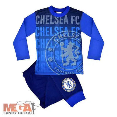 Official Chelsea FC Kids Football Team Pjs Boys The Blues Club Pyjamas 4-12 Yrs  • £8.99