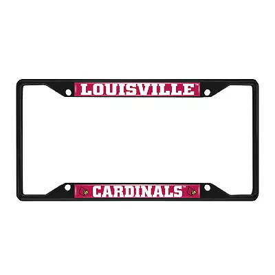 Fanmats NCAA Louisville Cardinals Black Metal License Plate Frame  • $9.99