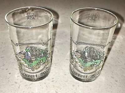 2 Vintage Small Weinfest Wine Sampling Glasses Hatzenport / Mosel Germany  • $4.99