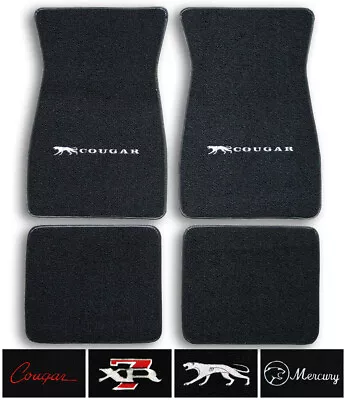 Mercury Cougar Custom Logo Nylon Carpet Floor Mats - Choose Mat Color And Logo • $164.95