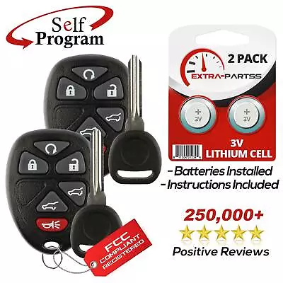 2 For 2008 2009 2010 2011 2012 2013 2014 Chevrolet Suburban Remote Fob + Key • $14.95